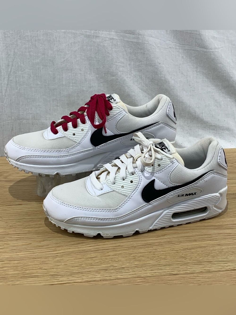 Nike Air Max 90 White Black DH8010-101 Womens Size 8.5 Running Shoes Sneakers